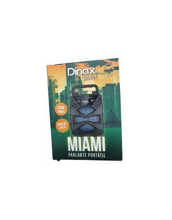 PARLANTE BLUETOOTH 200W C/LUZ 3" 200W MIAMI DX-MIAMI DINAX