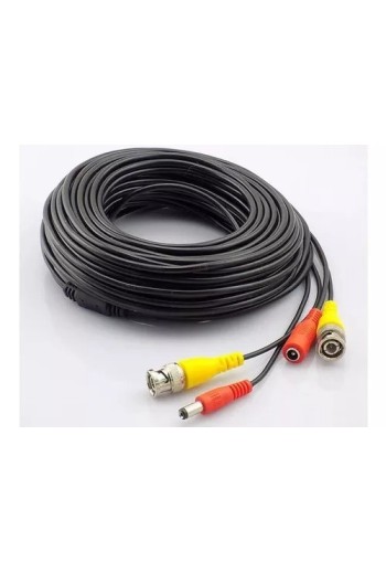 CABLE P/CAMARA CCTV COAXIL 8MTS VIDEO+ALIMENTACION CCCBL-25 NA