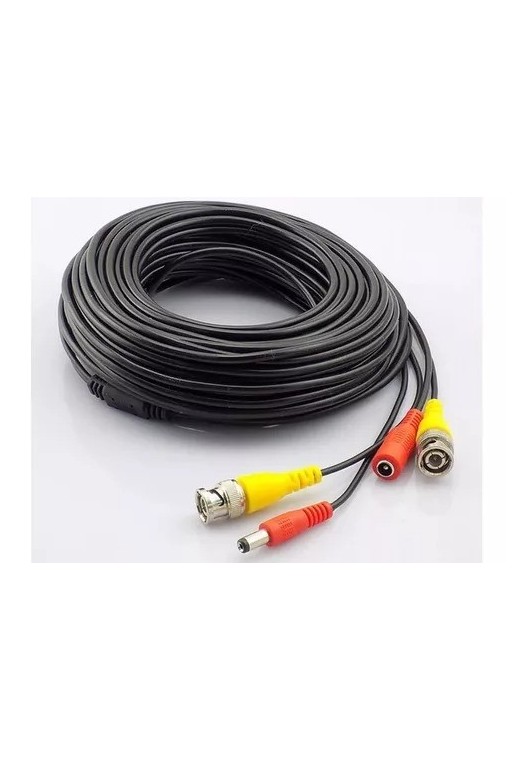 CABLE P/CAMARA CCTV COAXIL 8MTS VIDEO+ALIMENTACION CCCBL-25 NA