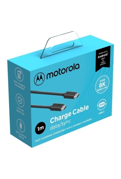CABLE USB TIPO C M/M 1MTS 8K CARGA RAPIDA MOTOROLA