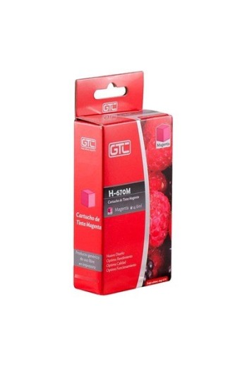 CARTUCHO HP 670M MAGENTA 14.6ML GTC