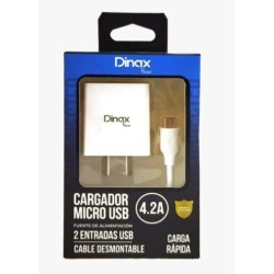 CARGADOR 220V A USB X 2 +...