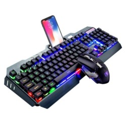 KIT TECLADO + MOUSE GAMER...