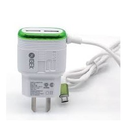 CARGADOR 220V A USB X 2...