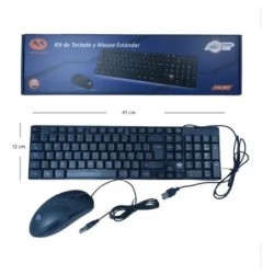 KIT TECLADO + MOUSE OFICINA...