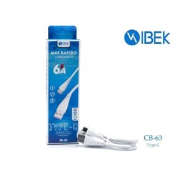 CABLE USB TIPO C 6AMP MAS...