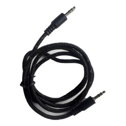 CABLE 3.5 M/M MALLADO NEGRO...