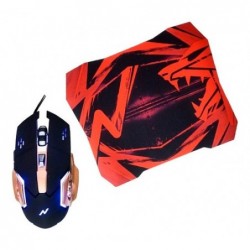 MOUSE GAMER + PAD DE MOUSE...