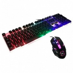 TECLADO + MOUSE GAMER C/LUZ...