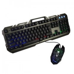 TECLADO + MOUSE GAMER C/LUZ...