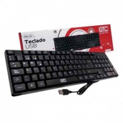 TECLADO USB NEGRO KBG-204 GTC